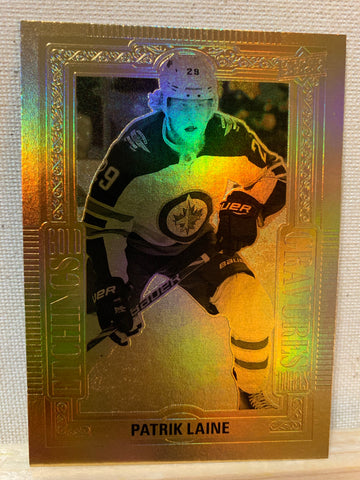 2018-19 TIM HORTONS HOCKEY #GE-4 WINNIPEG JETS - GOLD ETCHINGS PATRIK LAINE CARD RAW