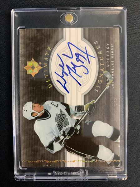 2006-07 UPPER DECK ULTIMATE HOCKEY #US-WG - LOS ANGELES KINGS - WAYNE GRETZKY ULTIMATE SIGNATURES ON CARD AUTOGRAPH