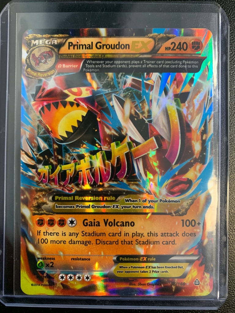POKEMON PRIMAL CLASH PRIMAL GROUDON EX ULTRA RARE - 086/160 - PACK FRE Mint Sports Cards & Collectibles POKEMON PRIMAL CLASH PRIMAL GROUDON EX ULTRA RARE - 086/160 - PACK FRE Mint Sports Cards & Collectibles