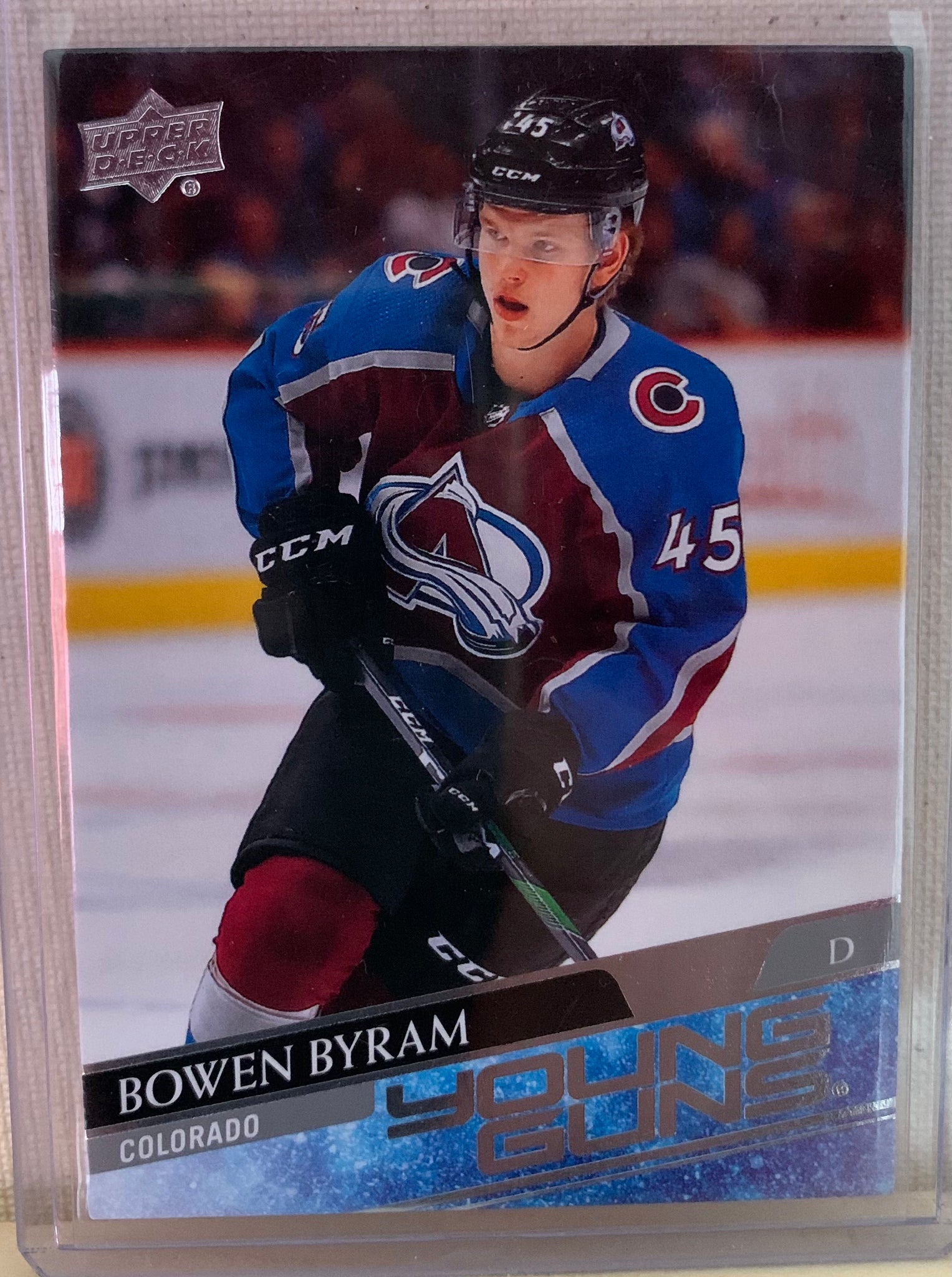 2020-21 UPPER DECK HOCKEY #205 COLORADO AVALANCHE - BOWEN BYRAM ROOKIE CARD RAW