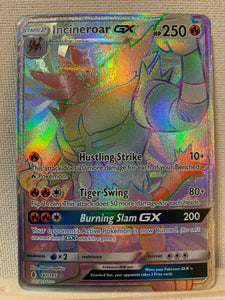 POKEMON INCINEROAR GX SECRET HYPER RARE CARD 147/145