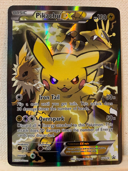 POKEMON PIKACHU EX - XY124 BLACK STAR PROMO CARD