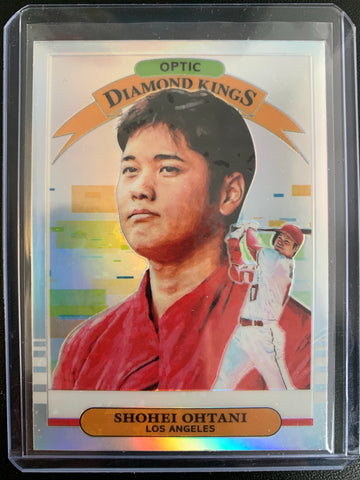 2019 PANINI DONRUSS OPTIC BASEBALL #14 LOS ANGELES ANGELS - SHOHEI OHTANI HOLO-FOIL DIAMOND KINGS INSERT CARD