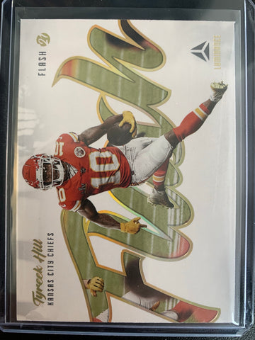 2021 PANINI LUMINANCE FOOTBALL #F-7 KANSAS CITY CHIEFS -TYREEK HILL LUMINANCE FLASH INSERT CARD