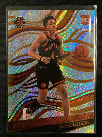 2021-2022 PANINI REVOLUTION BASKETBALL #145 TORONTO RAPTORS - SCOTTIE BARNES REVOLTION ROOKIE CARD