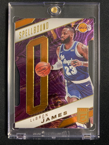 2021-22 PANINI DONRUSS ELITE NBA BASKETBALL #5 LOS ANGELES LAKERS - LEBRON JAMES SPELLBOUND DIE CUT