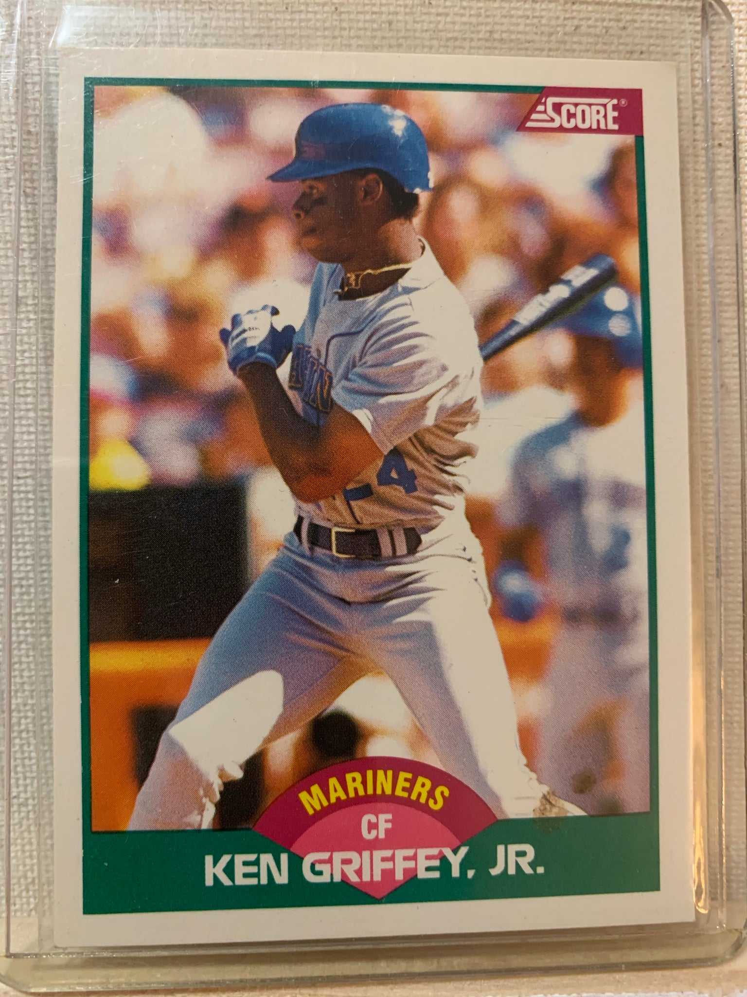 1989-90 SCORE TRADED BASEBALL #100T - KEN GRIFFEY JR ROOKIE CARD RAW