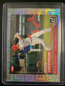 2021 PANINI DONRUSS BASEBALL #LS1 LOS ANGELES ANGELS - MIKE TROUT LIVESTREAM INSERT CARD