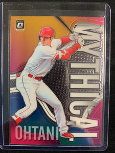 2019 PANINI DONRUSS OPTIC BASEBALL #M-8 LOS ANGELES ANGELS - SHOHEI OHTANI MYTHICAL INSERT CARD