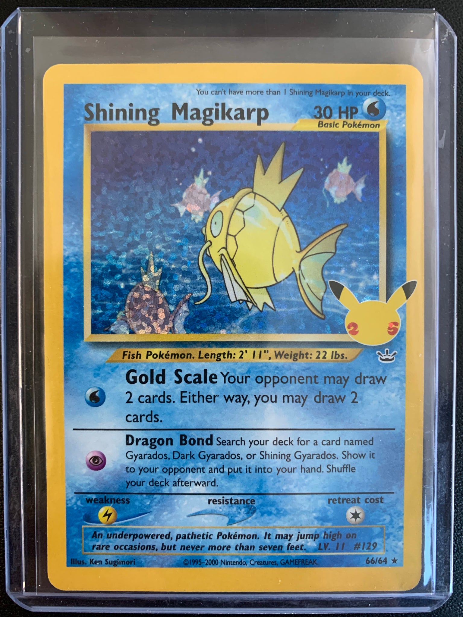 POKEMON 25TH ANNIVERSARY CELEBRATIONS - SHINING MAGIKARP 66/64 Mint Sports Cards & Collectibles POKEMON 25TH ANNIVERSARY CELEBRATIONS - SHINING MAGIKARP 66/64 Mint Sports Cards & Collectibles