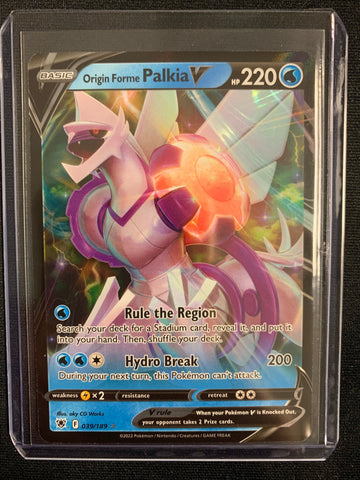 POKEMON SW&SH ASTRAL RADIANCE -  ORIGIN FORME PALKIA V ULTRA RARE 039/189 - BRAND NEW!