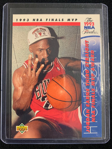 1993-94 UPPER DECK BASKETBALL #204 - MICHAEL JORDAN 1993 NBA FINALS MVP