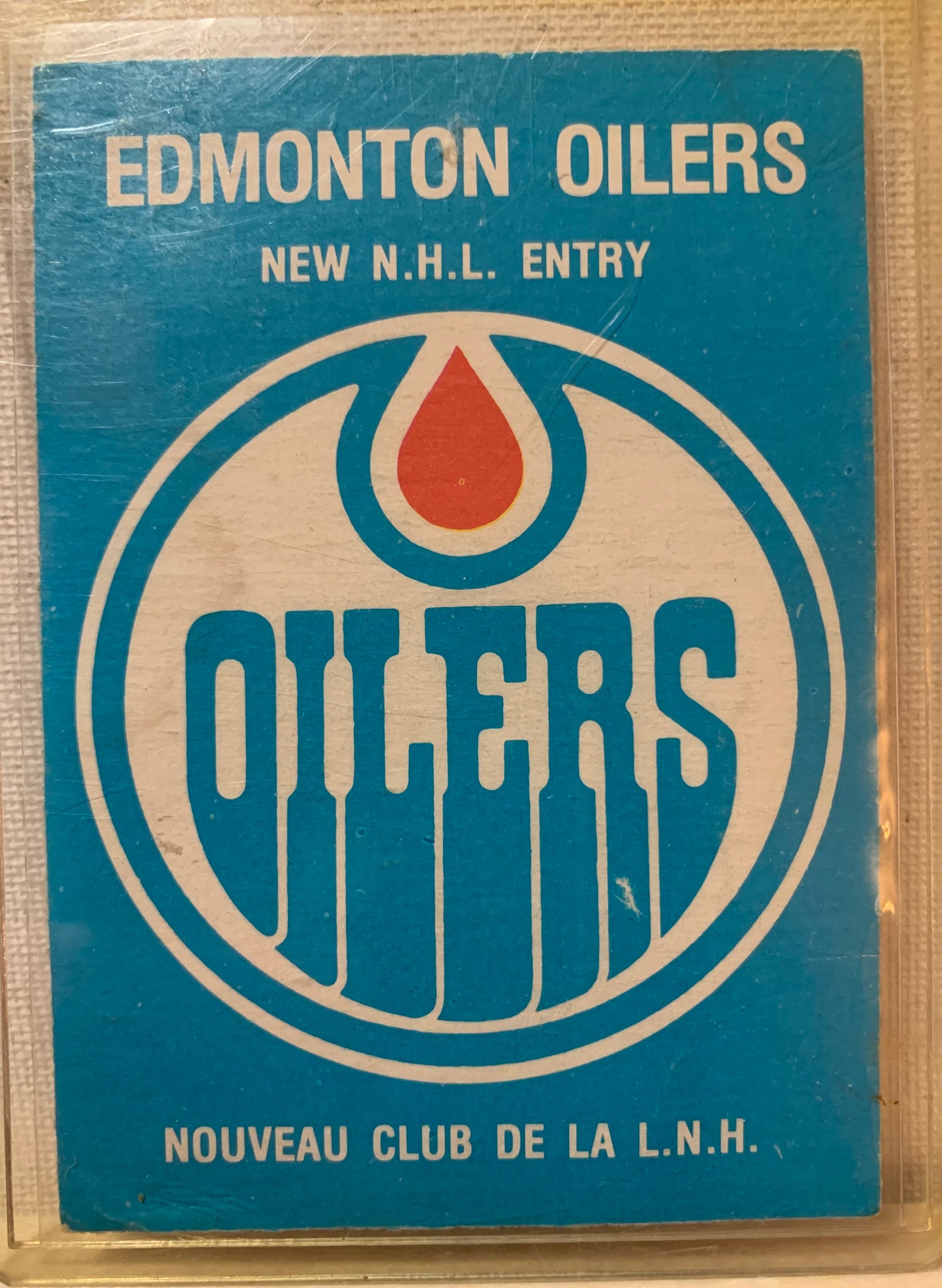 1979-80 O-PEE-CHEE HOCKEY #82 - EDMONTON OILERS CHECKLIST CARD RAW