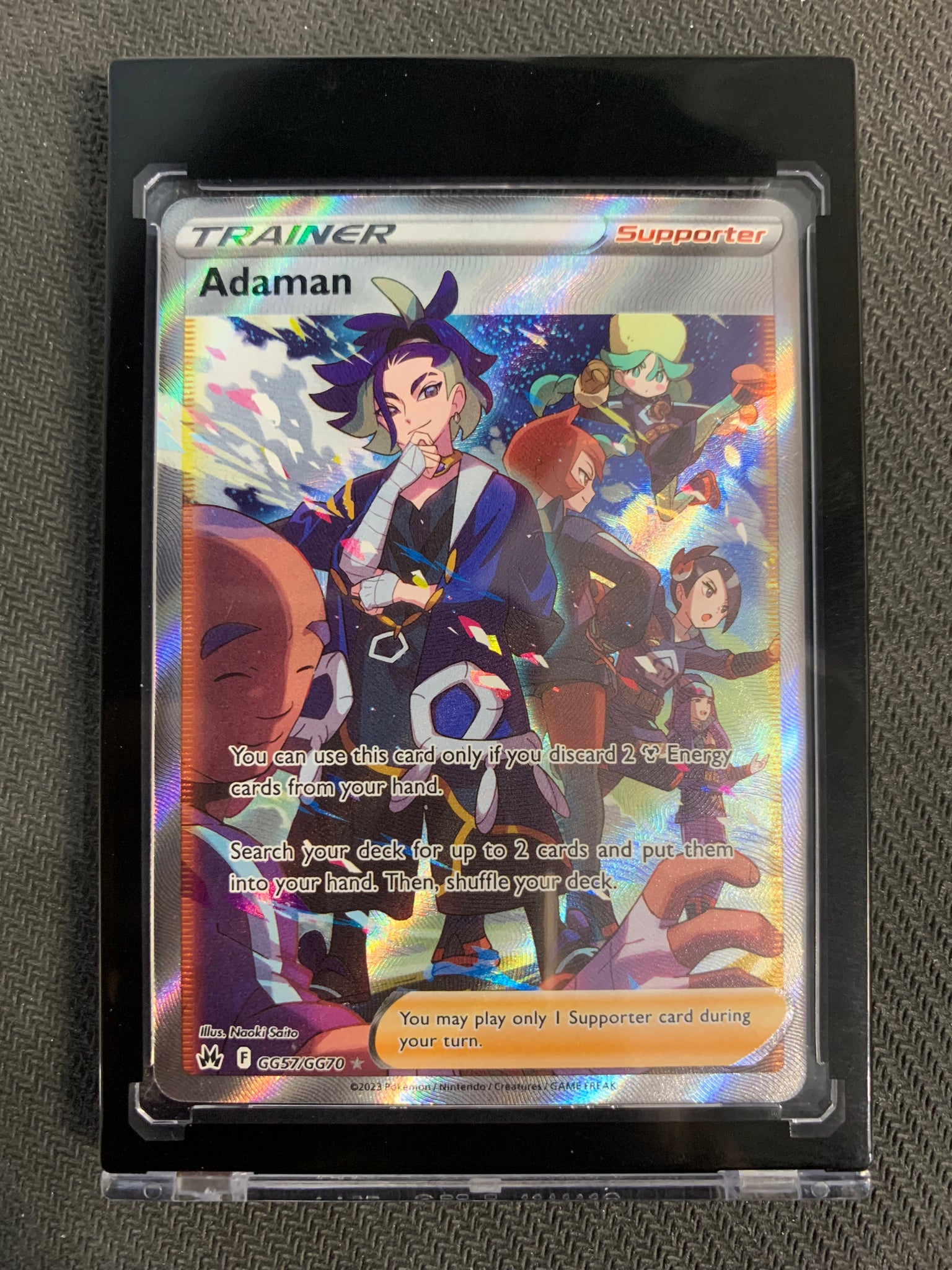 2023 POKEMON SW&SH CROWN ZENITH FULL ART TRAINER ADAMAN GG57/GG70 - PA Mint Sports Cards & Collectibles 2023 POKEMON SW&SH CROWN ZENITH FULL ART TRAINER ADAMAN GG57/GG70 - PA Mint Sports Cards & Collectibles