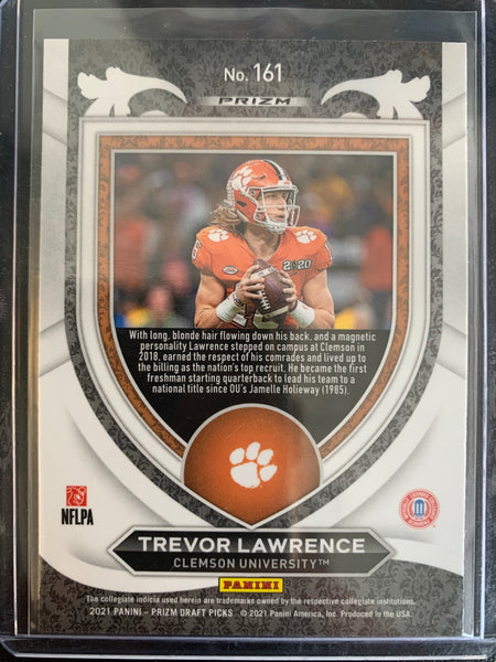 2021 PANINI PRIZM DRAFT PICKS FOOTBALL #161 JACKSONVILLE JAGUARS - TREVOR LAWRENCE RED PRIZM CRUSADE ROOKIE CARD