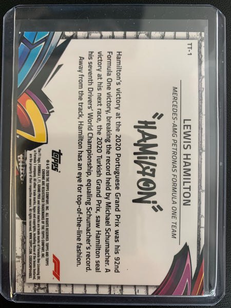 2020 TOPPS CHROME FORMULA 1 RACING #TT-1 - LEWIS HAMILTON FORMULA ONE TEAM MERCEDES
