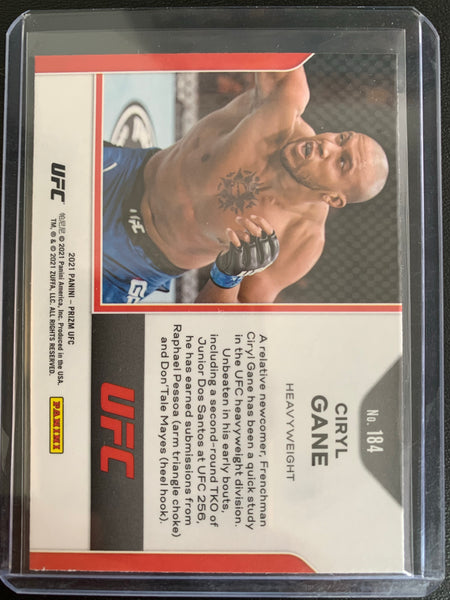 2021 PANINI PRIZM UFC # 184 - CIRYL GANE PRIZM
