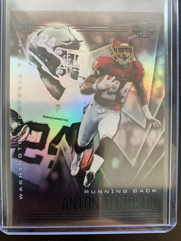 2020 PANINI ILLUSIONS FOOTBALL #33 WASHINGTON REDSKINS - ANTONIO GIBSON ROOKIE CARD