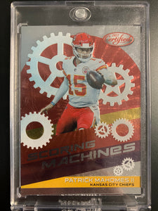 2021 PANINI CERTIFIED FOOTBALL #SM-1 KANSAS CITY CHIEFS - PATRICK MAHOMES SCORING MACHINES SSP INSERT CASE HIT