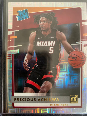 2020-2021 PANINI DONRUSS CHOICE NBA BASKETBALL #235 TORONTO RAPTORS - PRECIOUS ACHIUWA CHOICE SILVER RATED ROOKIE CARD