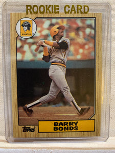 1987-88 TOPPS BASEBALL #320 - BARRY BONDS ROOKIE CARD RAW