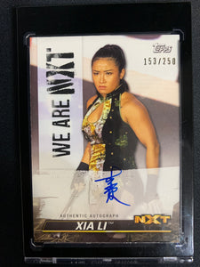2021 TOPPS WWE NXT WRESTLING #A-XL - XIA LI AUTHENTIC ON CARD AUTOGRAPH NUMBERED 153/250