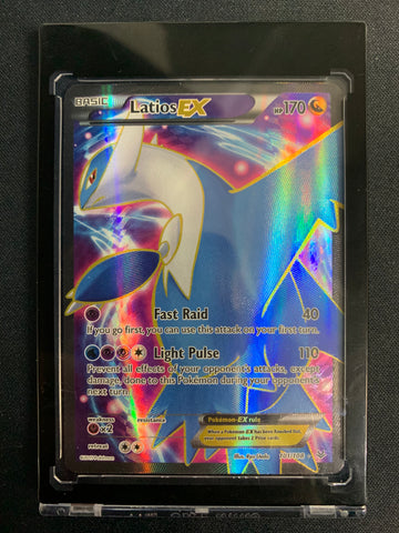 2015 POKEMON ROARING SKIES XY - LATIOS EX FULL ART ULTRA RARE #101/108 - LP-NM