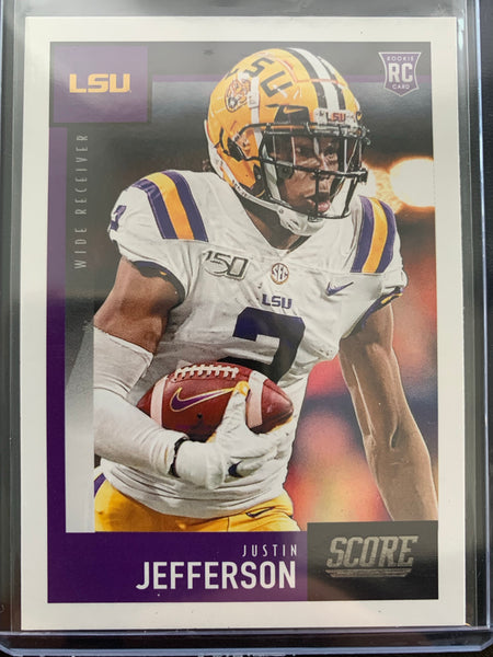 2020 PANINI SCORE FOOTBALL #430 MINNESOTA VIKINGS - JUSTIN JEFFERSON ROOKIE CARD