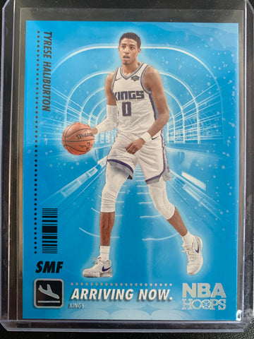 2020-2021 PANINI NBA HOOPS BASKETBALL #SS-14 SACRAMENTO KINGS - TYRESE HALIBURTON ARRIVING NOW INSERT ROOKIE CARD