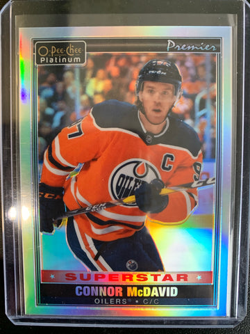 2020-21 UD O-PEE-CHEE PLATINUM HOCKEY #P-21 EDMONTON OILERS - CONNOR MCDAVID SSP EASTER EGG