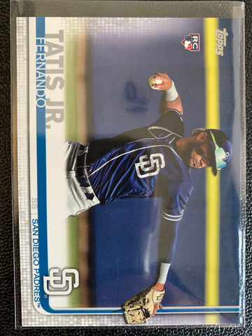 2019 TOPPS BASEBALL #410 SAN DIEGO PADRES - FERNANDO TATIS JR ROOKIE CARD