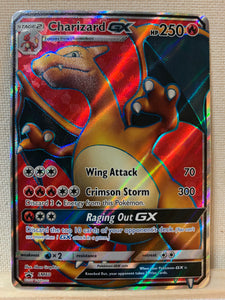 POKEMON CHARIZARD GX SM60 ULTRA HOLO RARE CARD