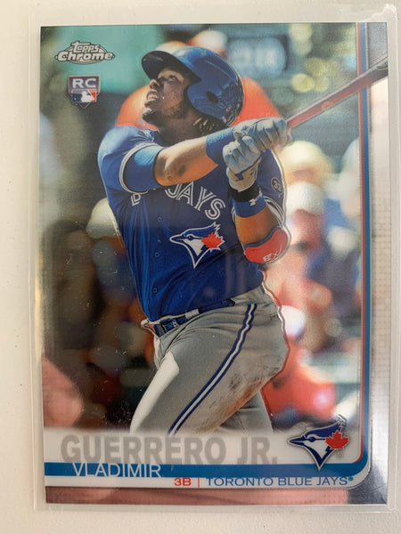 2019 TOPPS CHROME BASEBALL #201 TORONTO BLUE JAYS - VLADIMIR GUERRERO ROOKIE CARD