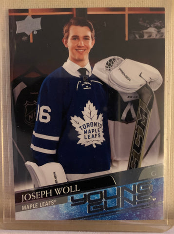 2020-21 UPPER DECK HOCKEY #208 TORONTO MAPLE LEAFS - JOSEPH WOLL YOUNG GUNS ROOKIE CARD RAW