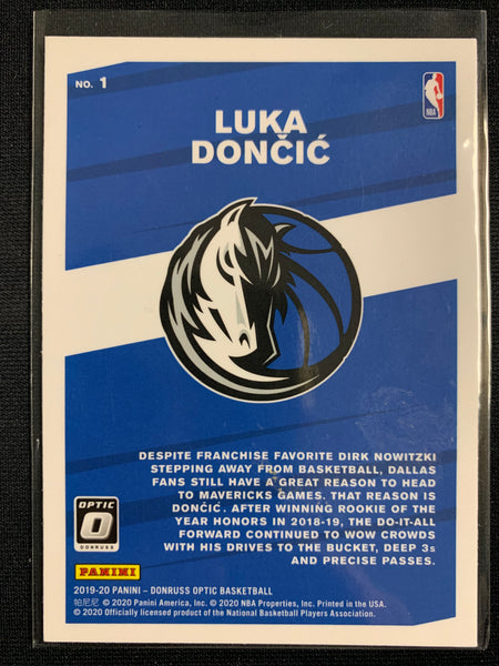 PANINI DONRUSS OPTIC / HOOPS PREMIUM STOCK NBA BASKETBALL DALLAS MAVERICKS - LUKA DONCIC -  3 CARD LOT