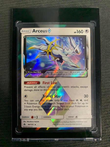 2018 POKEMON S&M FORBIDDEN LIGHT ARCEUS PRISM STAR HOLO RARE 96/131 - MINT CONDITION