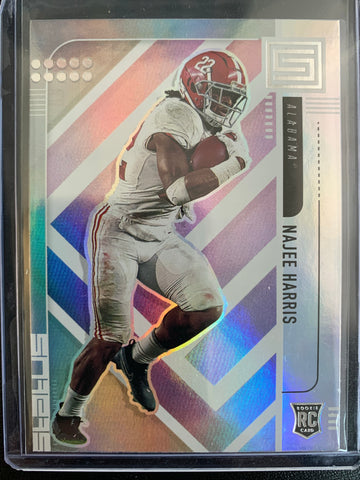 2021 PANINI CHRONICLES DRAFT PICKS FOOTBALL #167 PITTSBURGH STEELERS - NAJEE HARRIS STATUS ROOKIE CARD