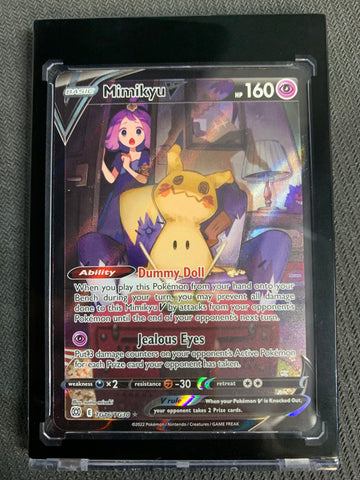 2022 POKEMON SW&SH BRILLIANT STARS MIMIKYU V FULL ART TRAINER GALLERY TG16/TG30  - PACK FRESH!