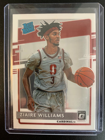 2021 PANINI CHRONICLES DRAFT PICKS BASKETBALL #216 NEW ORLEANS PELICANS - ZIAIRE WILLIAMS CHRONICLES OPTIC RATED ROOKIE CARD