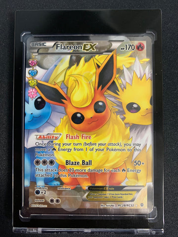 2016 POKEMON GENERATIONS - FLAREON EX FULL ART HOLO RARE RC28/RC32 - MINT