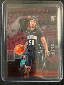 2020-2021 PANINI CHRONICLES NBA BASKETBALL #122 ORLANDO MAGIC - COLE ANTHONY CHRONICLES RED PARALLEL ROOKIE CARD NUMBERED 083/149