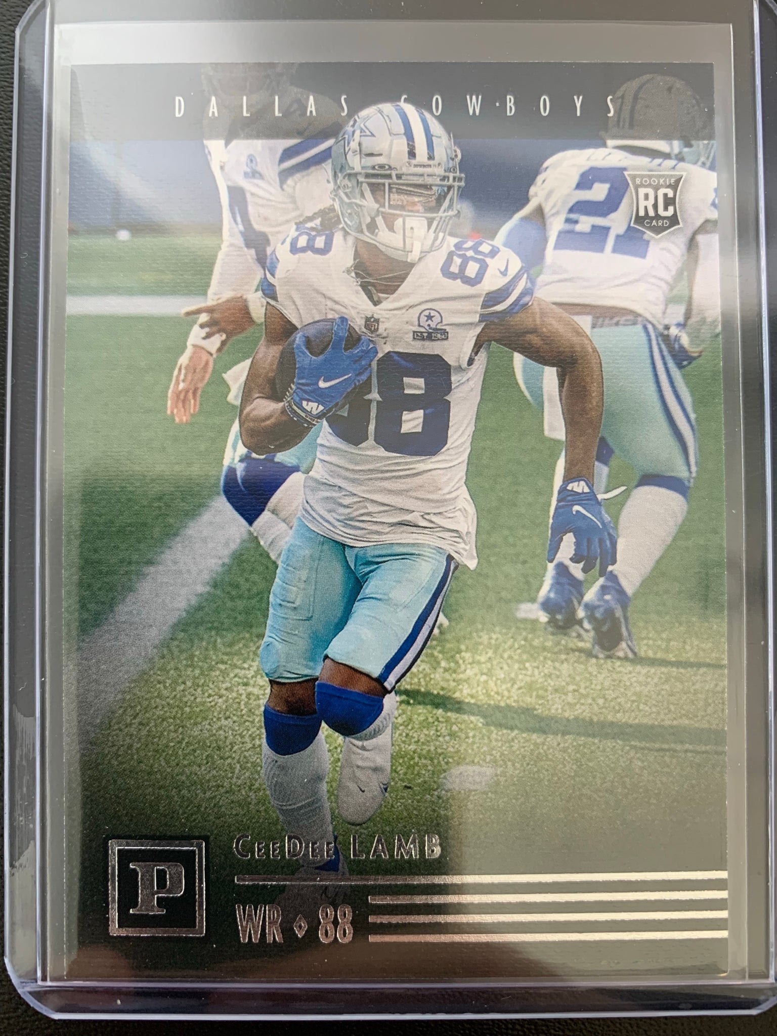 2020 PANINI CHRONICLES PANINI FOOTBALL #PA-14 DALLAS COWBOYS - CEE DEE LAMB ROOKIE CARD