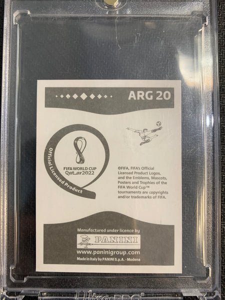 2022 PANINI QATAR WORLD CUP STICKERS #ARG 20 - LIONEL MESSI RED SP PARALLEL