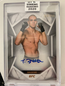 2020 TOPPS UFC STRIKING SIGNATURES # STS-TB - TOM BREESE AUTO NUMBERED 210/216