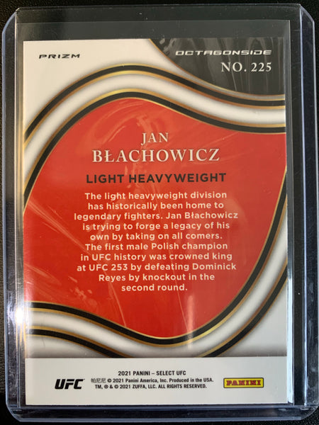 2021 PANINI SELECT UFC # 225 - JAN BLACHOWICZ OCTAGONSIDE SILVER PRIZM