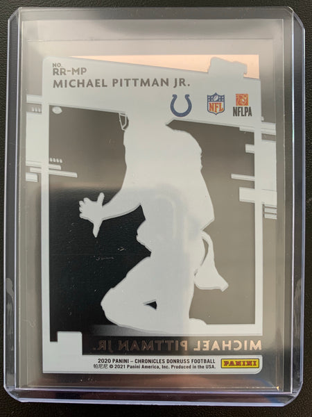 2020 PANINI CHRONICLES DONRUSS FOOTBALL #RR-MP INDIANAPOLIS COLTS - MICHAEL PITTMAN JR CLEARLY DONRUSS RATED ROOKIE CARD