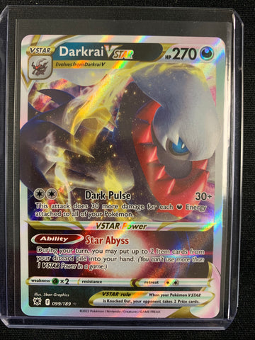 POKEMON SW&SH ASTRAL RADIANCE -  DARKRAI VSTAR ULTRA RARE 099/189 - BRAND NEW!