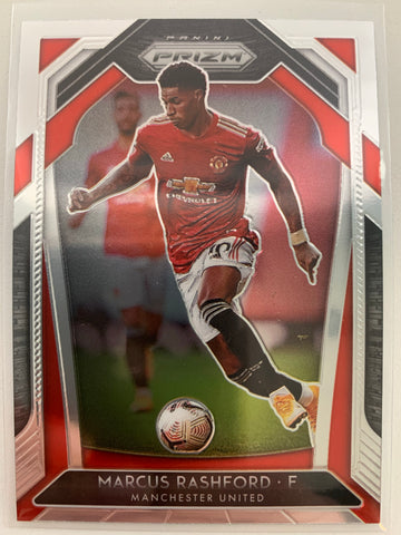 2020-2021 PANINI PRIZM EPL SOCCER #14 MANCHESTER UNITED - MARCUS RASHFORD PRIZM CARD