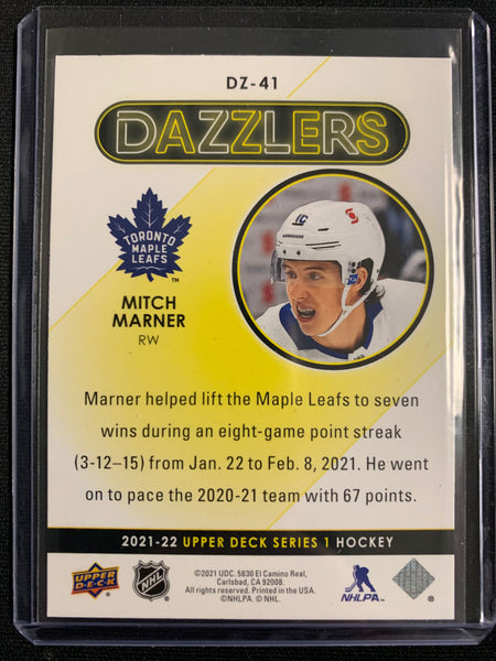 2021-22 UPPER DECK S1 HOCKEY #DZ-41 TORONTO MAPLE LEAFS - MITCH MARNER PINK DAZZLERS