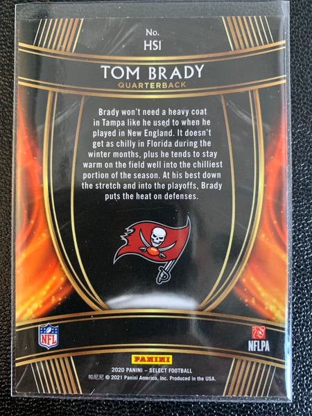 2020 PANINI SELECT FOOTBALL #HS1 TAMPA BAY BUCCANEERS - TOM BRADY HOT STARS INSERT CARD